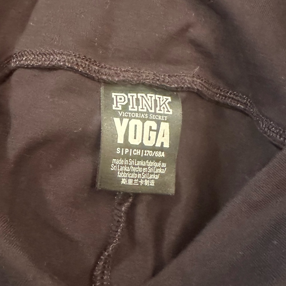 Pink Victoria’s Secret Yoga Pants Tights Leggings S- EXCELLENT Condition Black - Picture 5 of 7